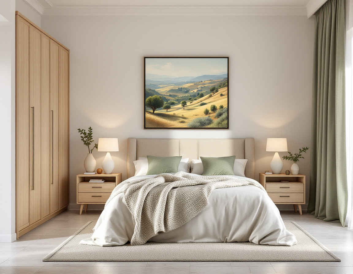 Dormitorio de la vivienda propuesta, fiel a la distribución del plano